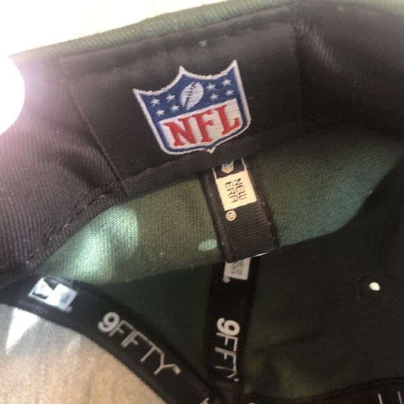 NFL GREEN Bay Packers cap. New Era 9 fifty SnapBack RN 11493, CA 40289 USED - Picture 3 of 8